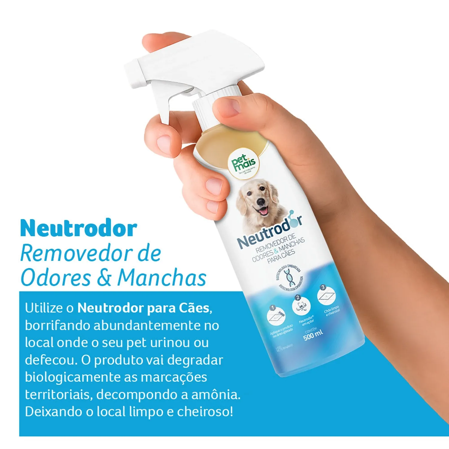 Neutrodor Cães Removedor de Odores e Manchas Petmais